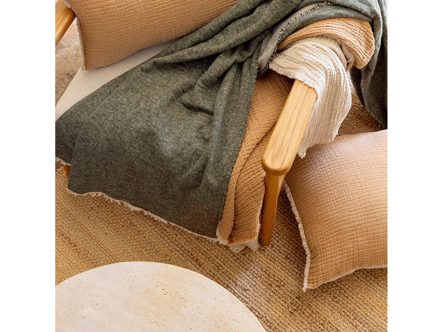 Tappeto in juta naturale Uni Jarod 200 x 140 cm