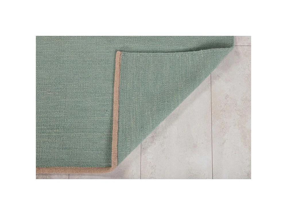 Jaipur vloerkleed 240x170 cm wol olijfgroen.