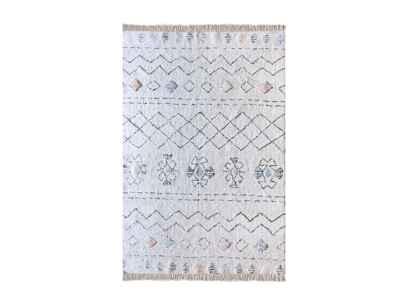 Tapis en coton Seabert 180 x 120 cm