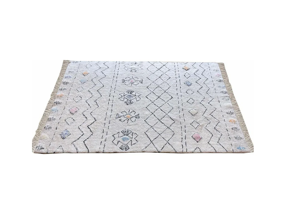 Tapis en coton Seabert 180 x 120 cm