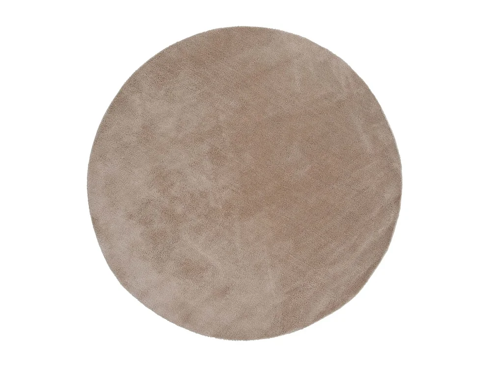 Undra vloerkleed Ø200 cm polyester beige.