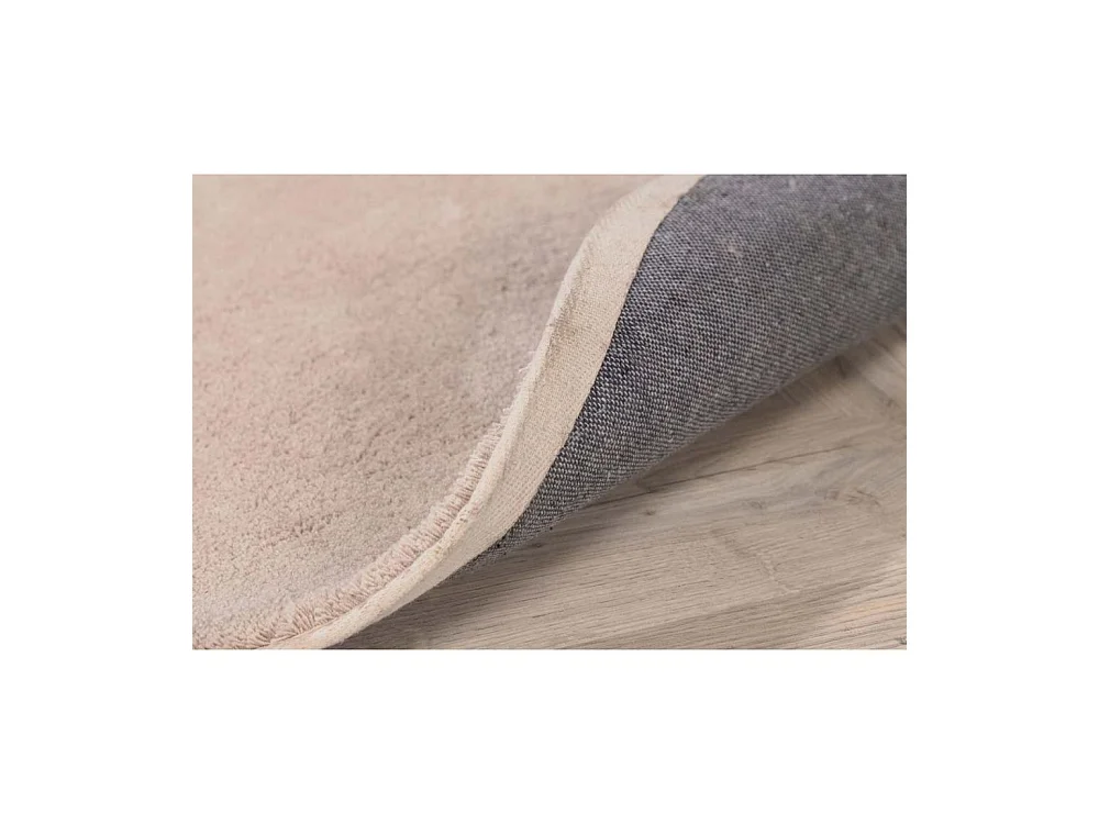 Undra vloerkleed Ø200 cm polyester beige.