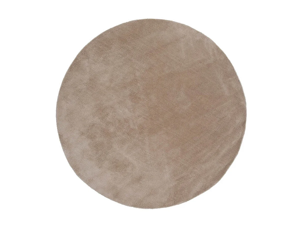 Undra vloerkleed Ø200 cm polyester beige.