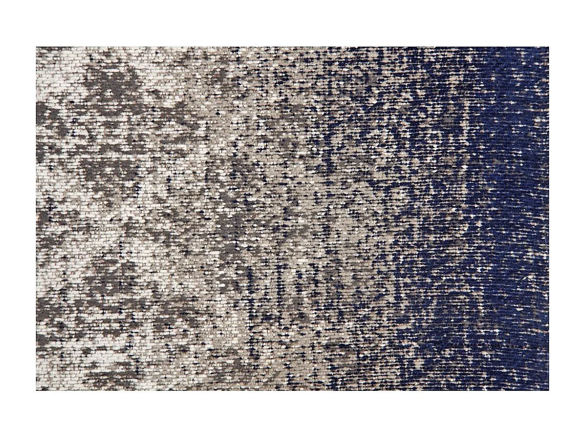 Tapis jacquard bleu 110 cm