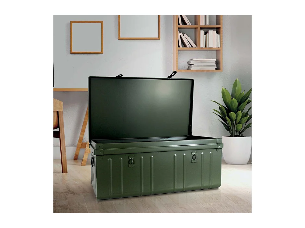 Malle habitat en acier 95 litres