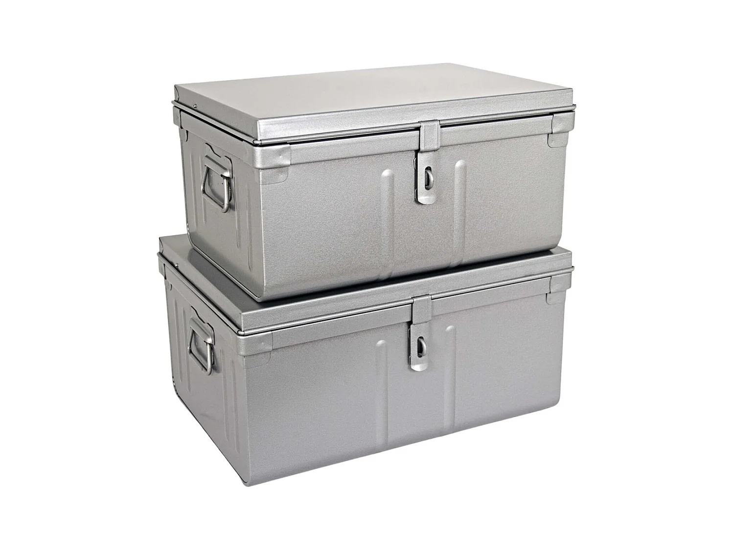 Lot de 2 coffres en métal Habitat