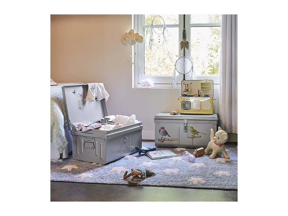 Lot de 2 coffres en métal Habitat