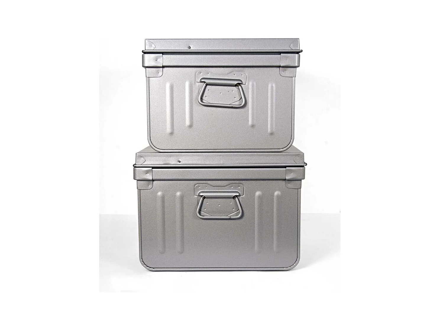 Lot de 2 coffres en métal Habitat