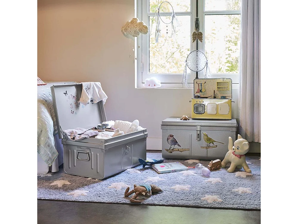 Lot de 2 coffres en métal Habitat