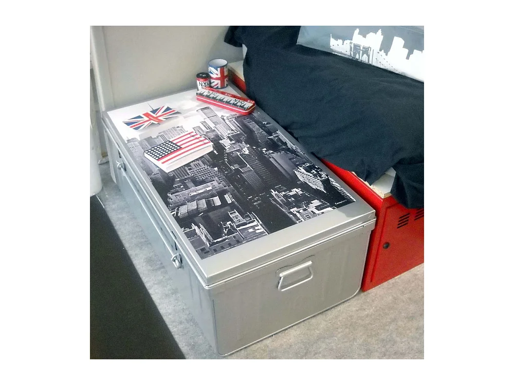 Malle habitat en acier 95 litres