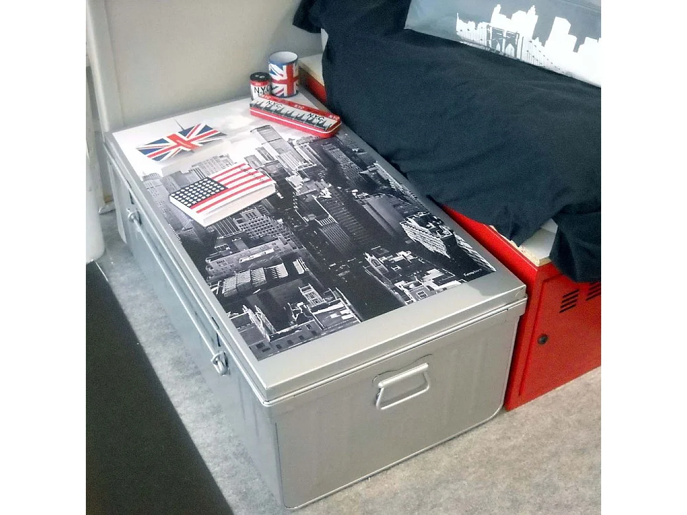 Malle habitat en acier 95 litres