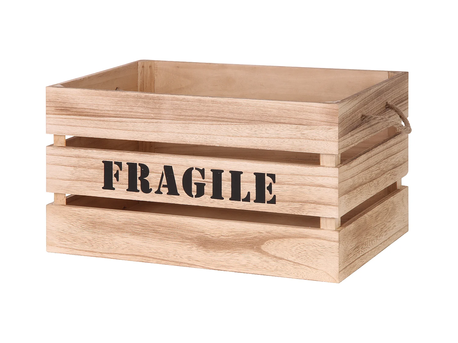 Cagette Gigogne X2 Naturel H28cm Beige, Noir