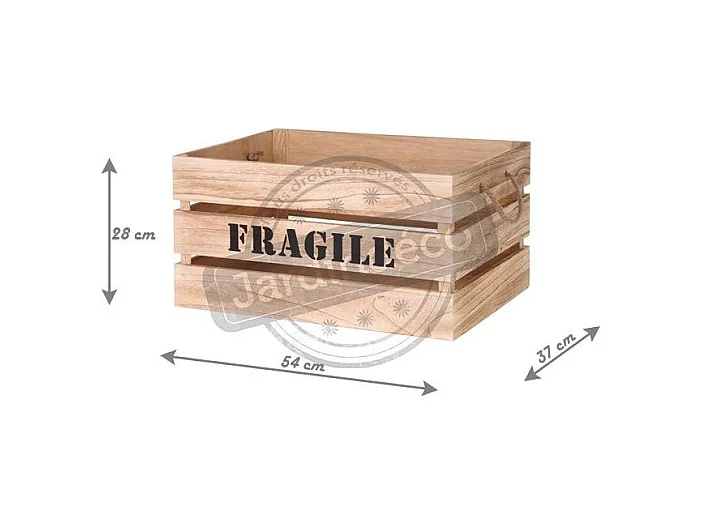 Cagette Gigogne X2 Naturel H28cm Beige, Noir