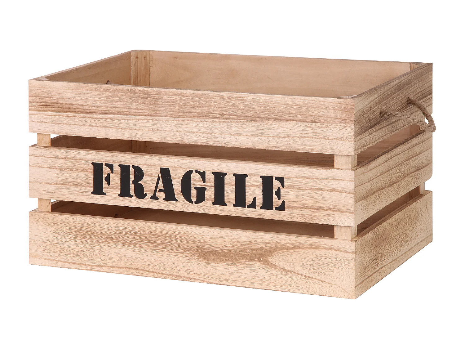 Cagette Gigogne X2 Naturel H28cm Beige, Noir