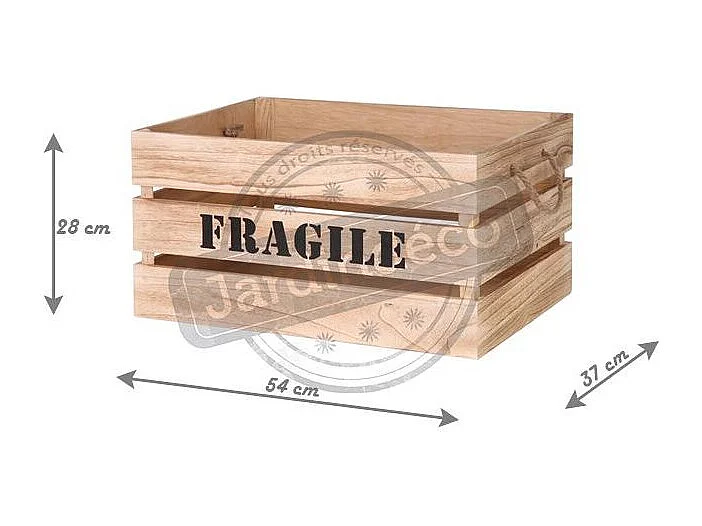 Cagette Gigogne X2 Naturel H28cm Beige, Noir