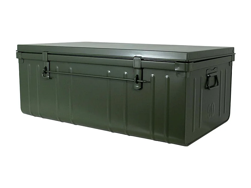 Malle habitat en acier 130 litres Kaki