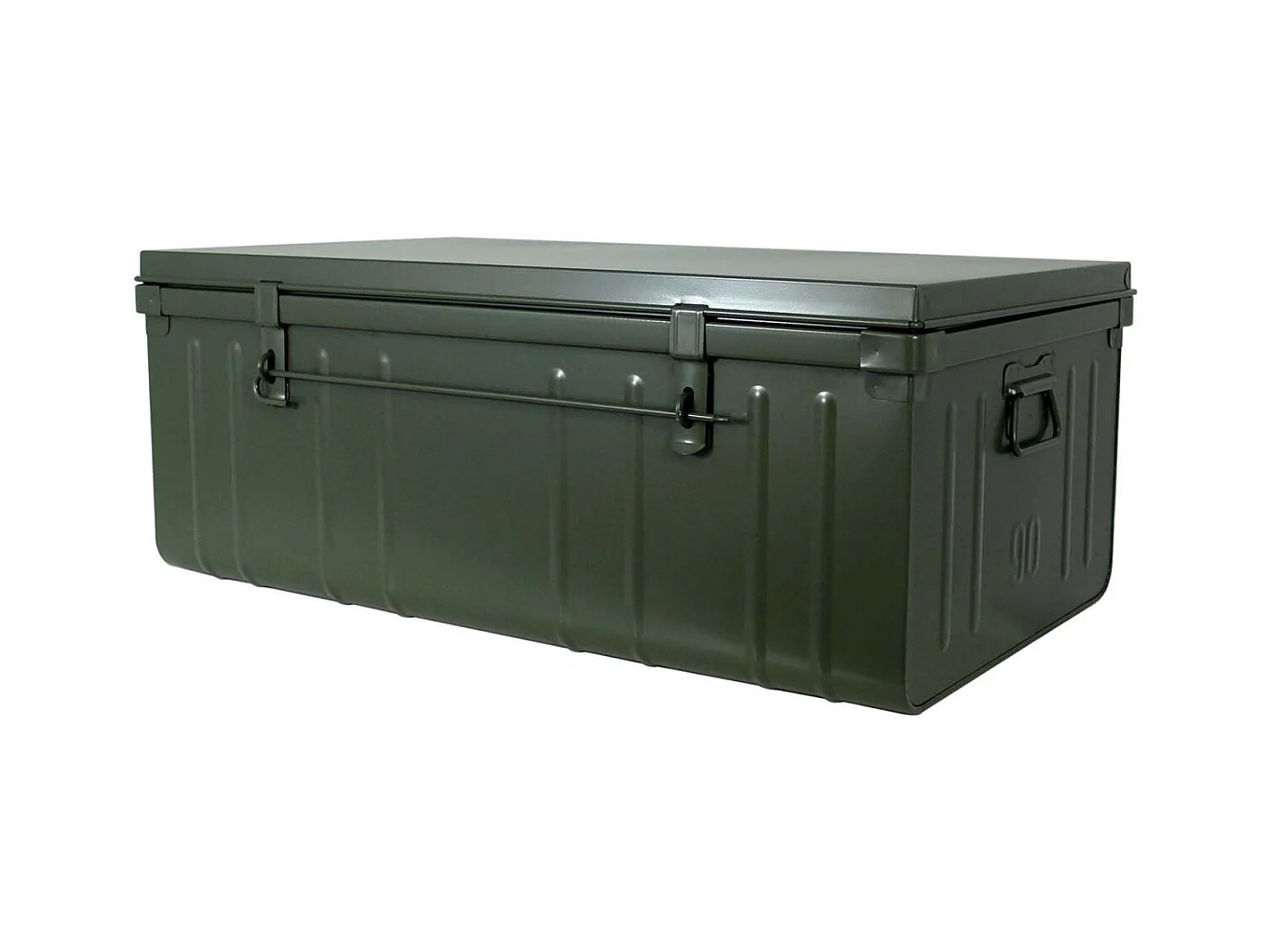 Malle habitat en acier 130 litres Kaki