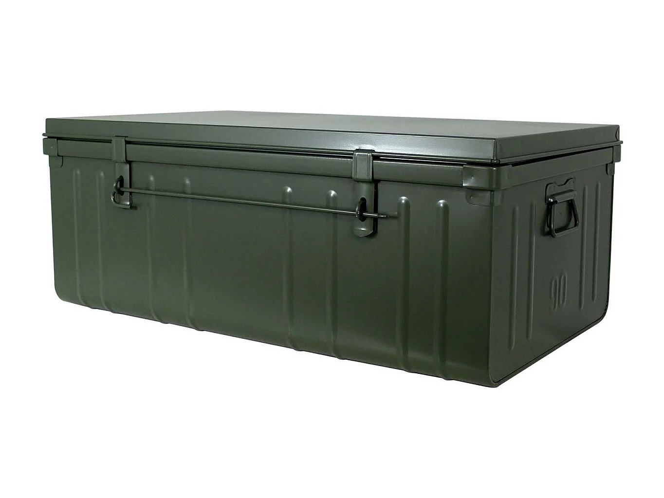 Malle habitat en acier 130 litres Kaki