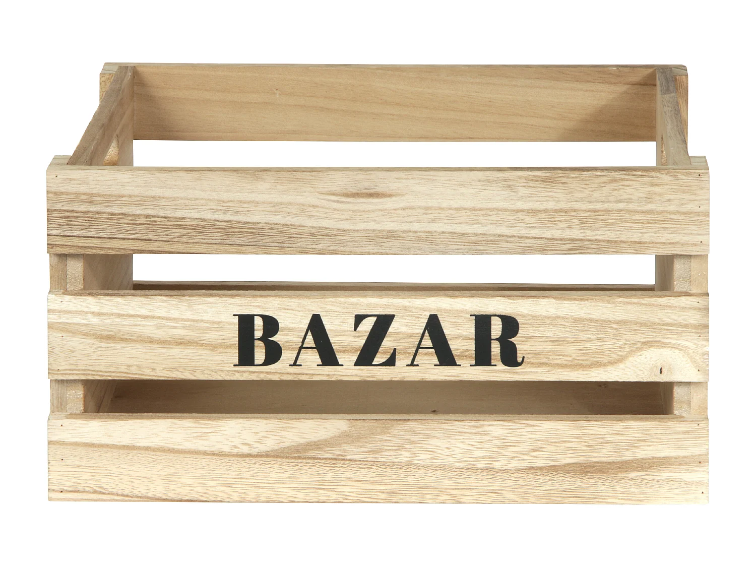 Cagette X3 Mm Naturel Marron, Noir