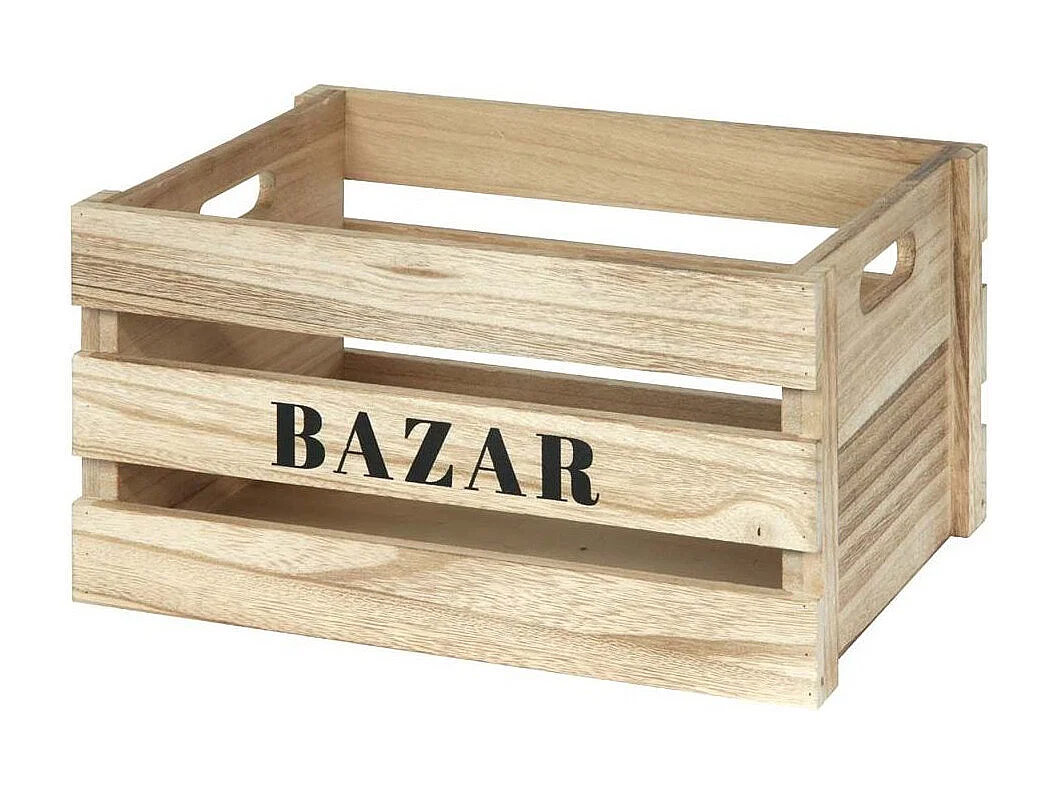 Cagette X3 Mm Naturel Marron, Noir