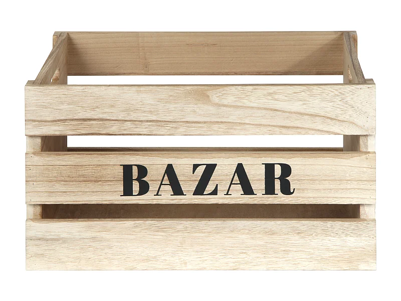 Cagette X3 Mm Naturel Marron, Noir