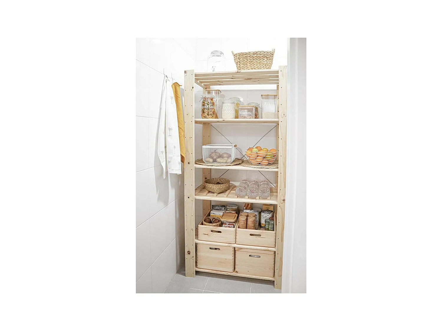 Caisse en bois de rangement 40 x 30 x 14 cm