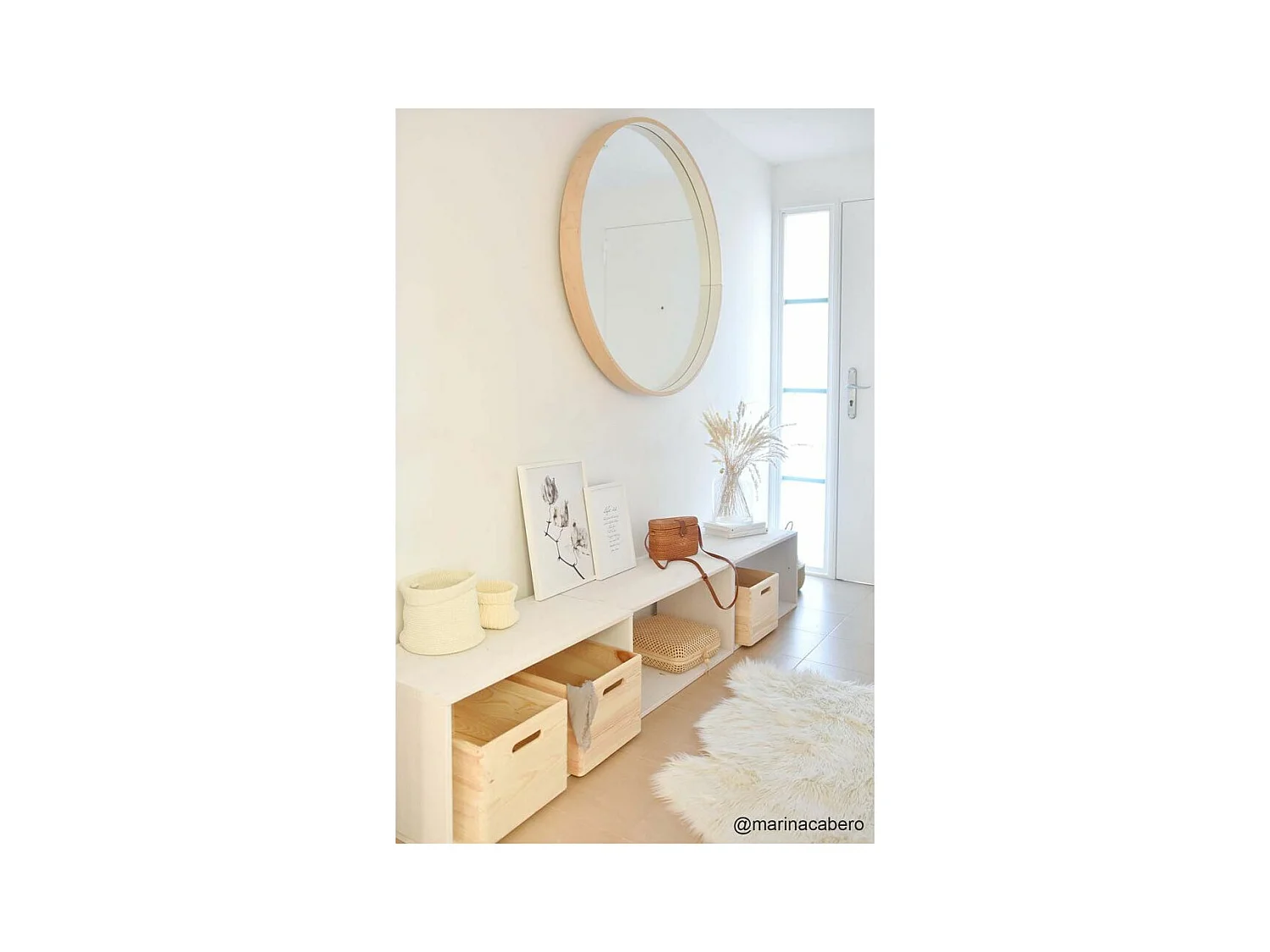 Caisse en bois de rangement 40 x 30 x 14 cm