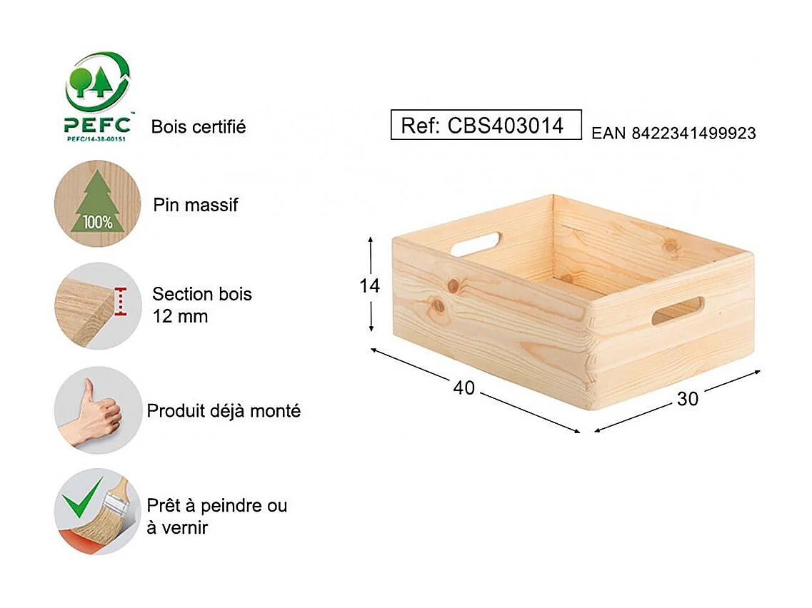 Aufbewahrungsbox aus Holz