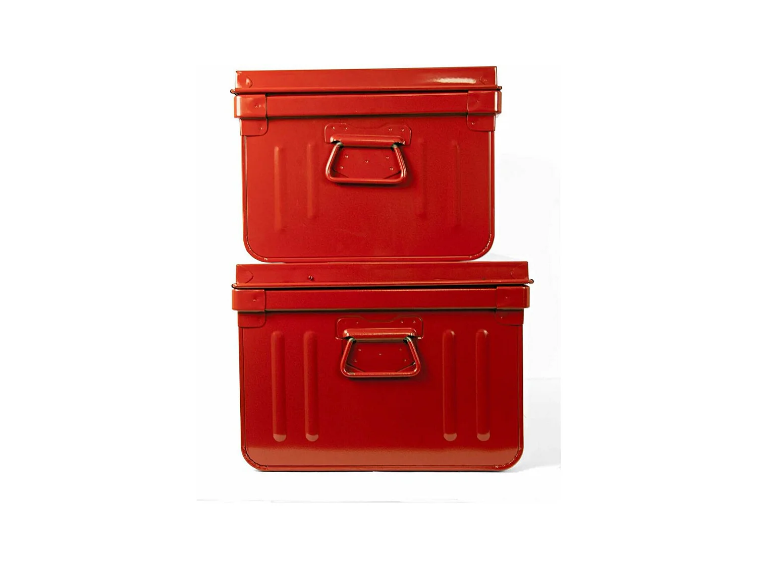 Lot de 2 coffres en métal Habitat