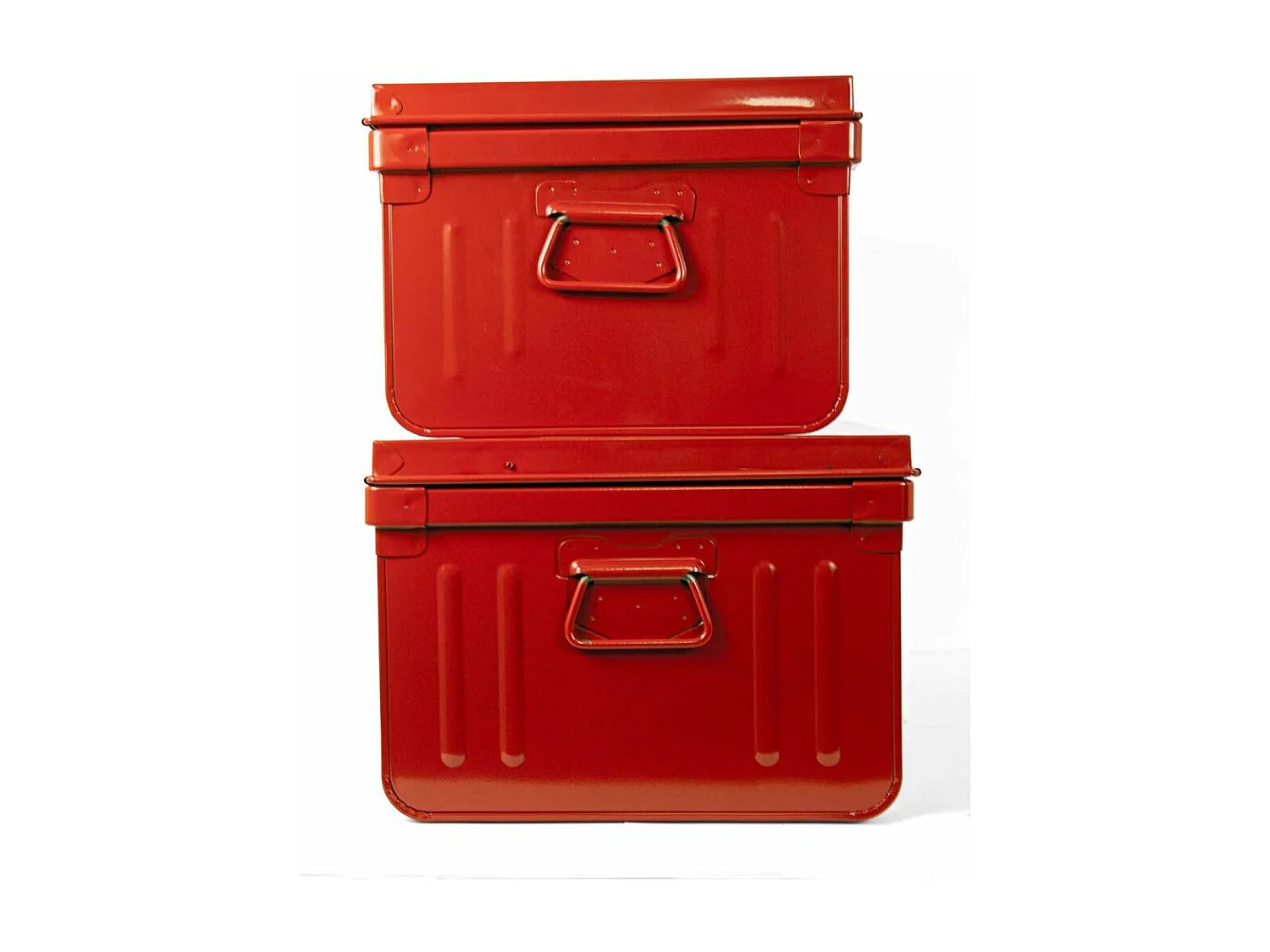 Lot de 2 coffres en métal Habitat