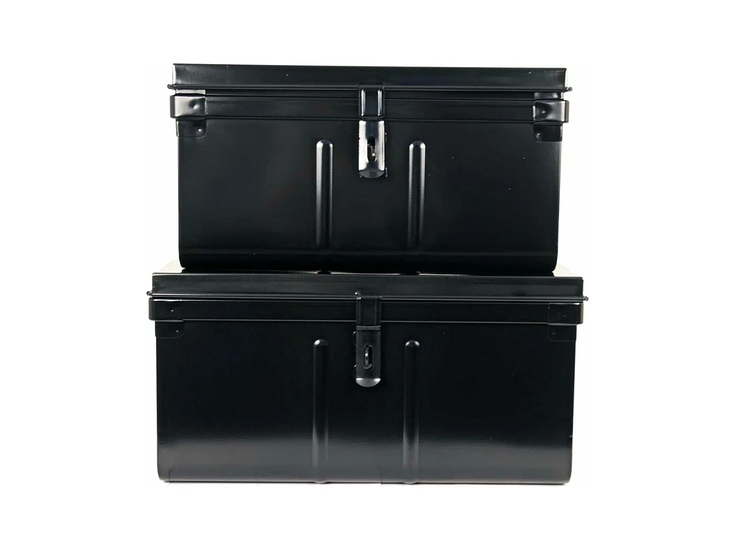 Lot de 2 coffres en métal Habitat