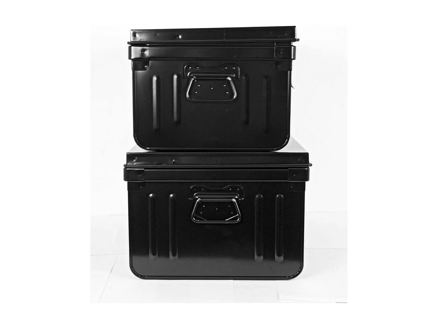 Lot de 2 coffres en métal Habitat