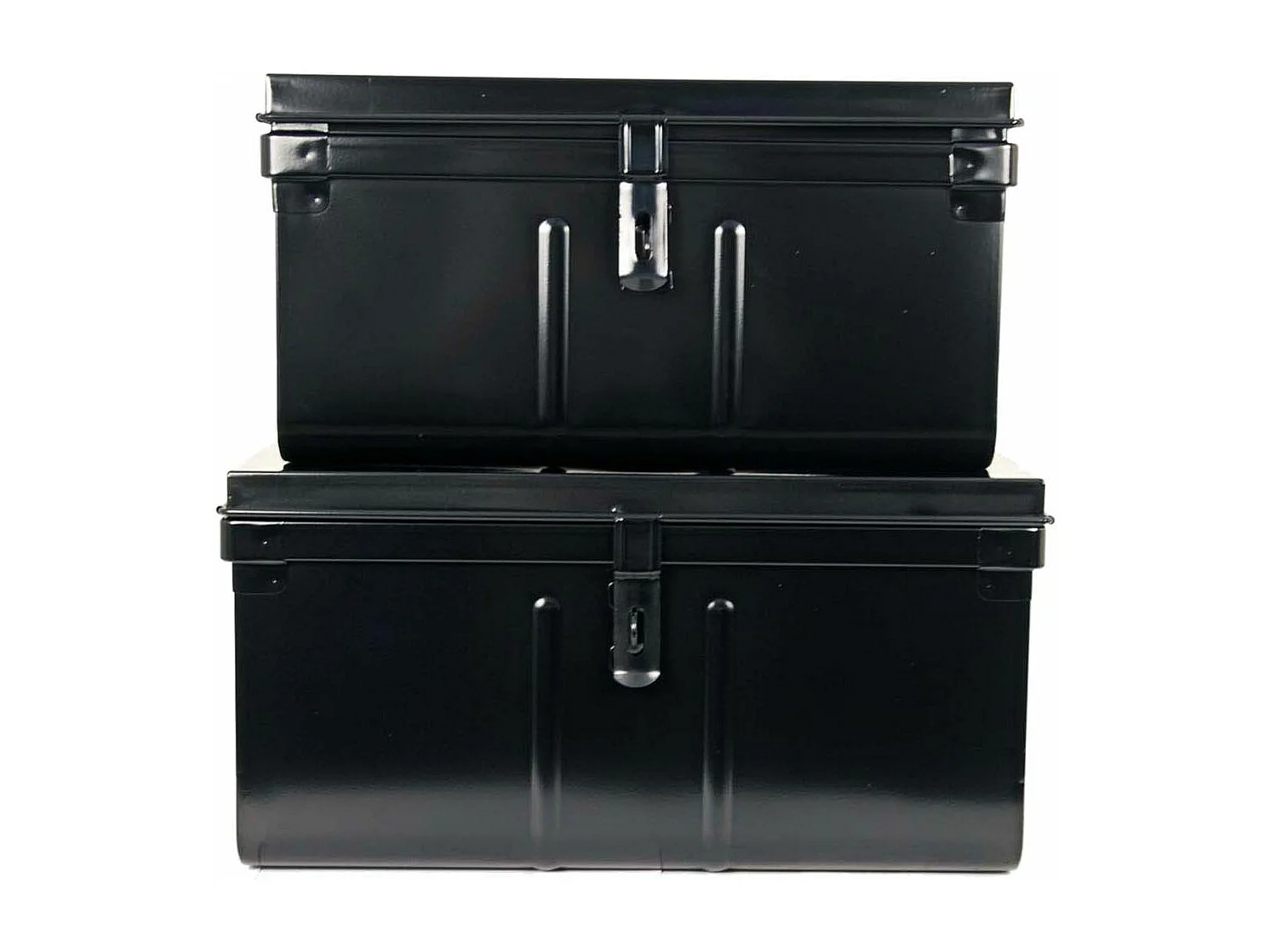 Lot de 2 coffres en métal Habitat