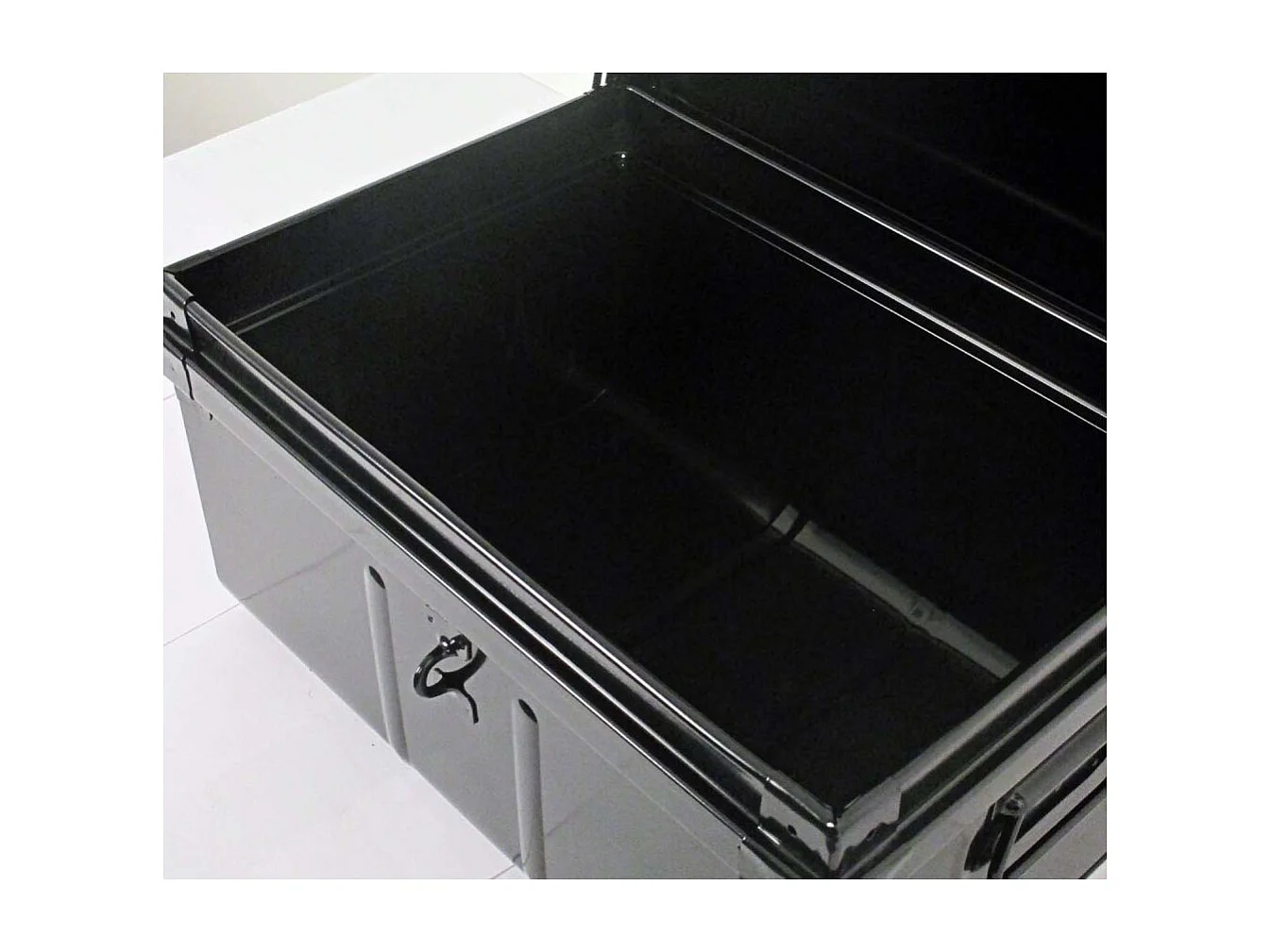 Lot de 2 malles de rangement en métal Habitat - Robustesse et élégance-Noir