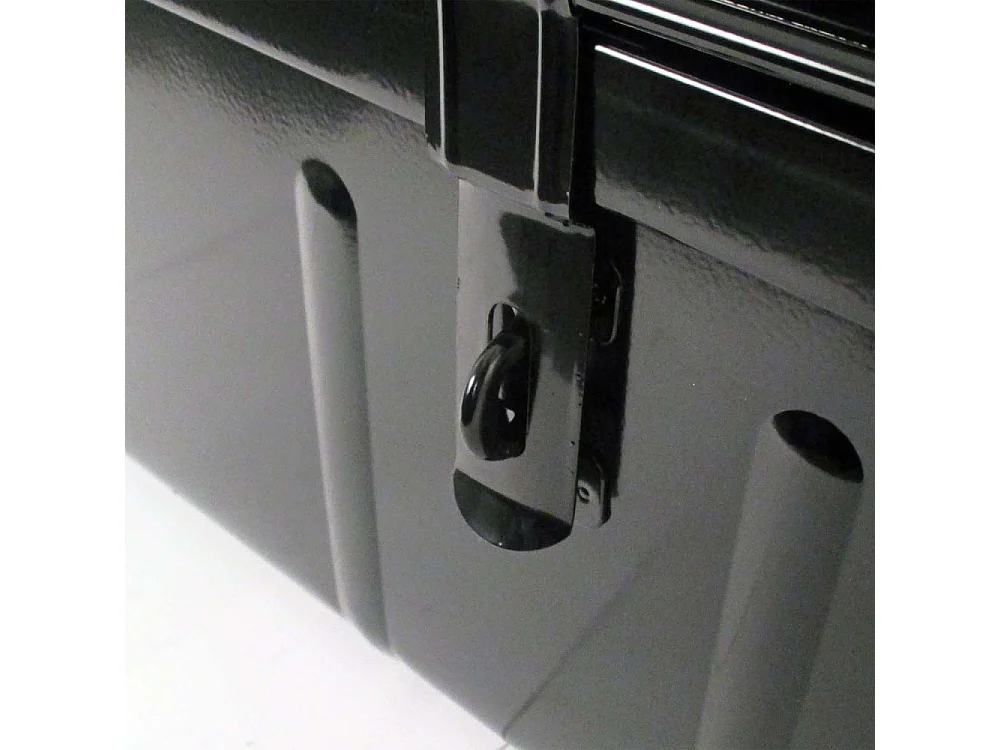 Lot de 2 malles de rangement en métal Habitat - Robustesse et élégance-Noir