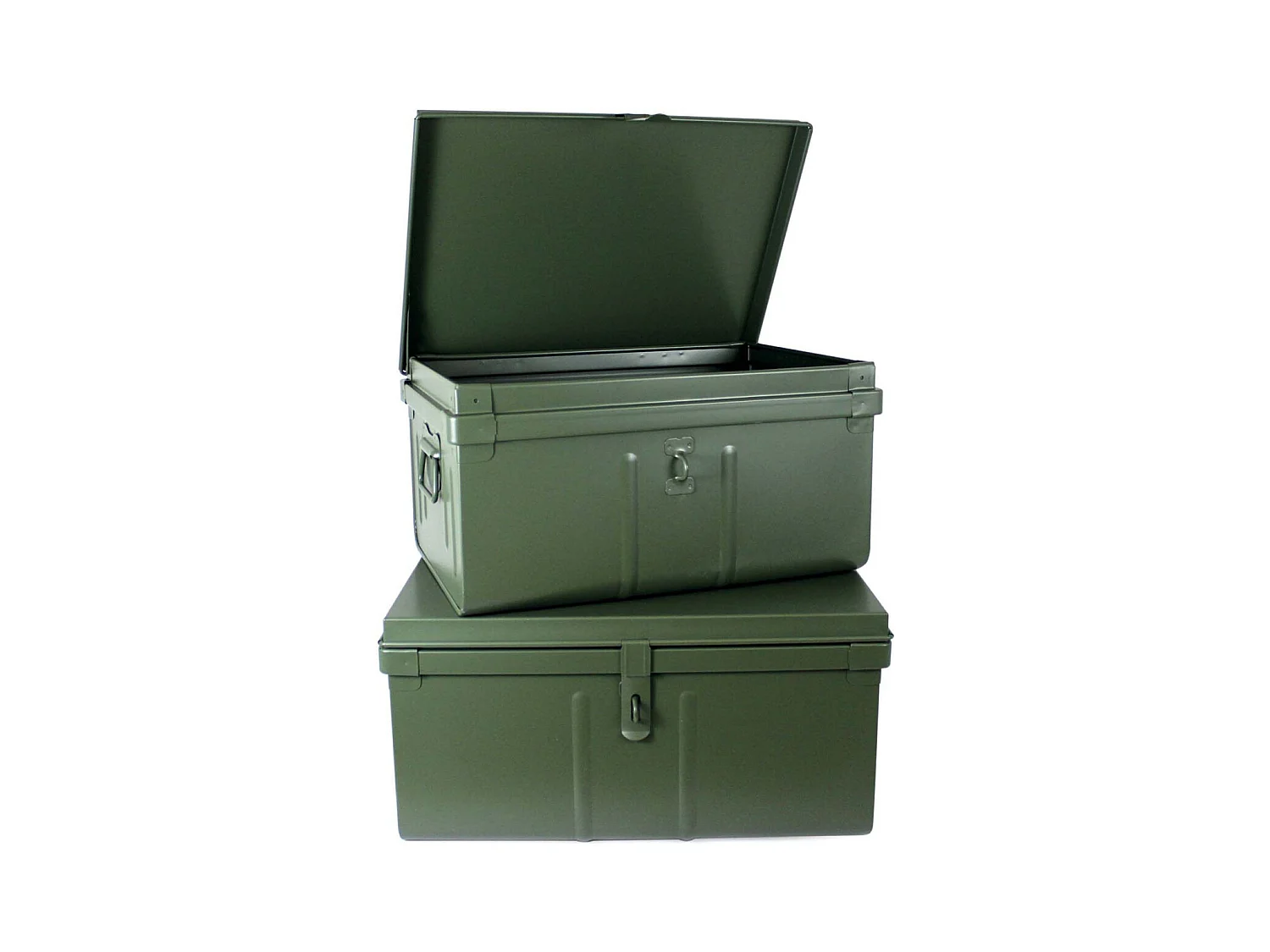 Lot de 2 coffres en métal Habitat