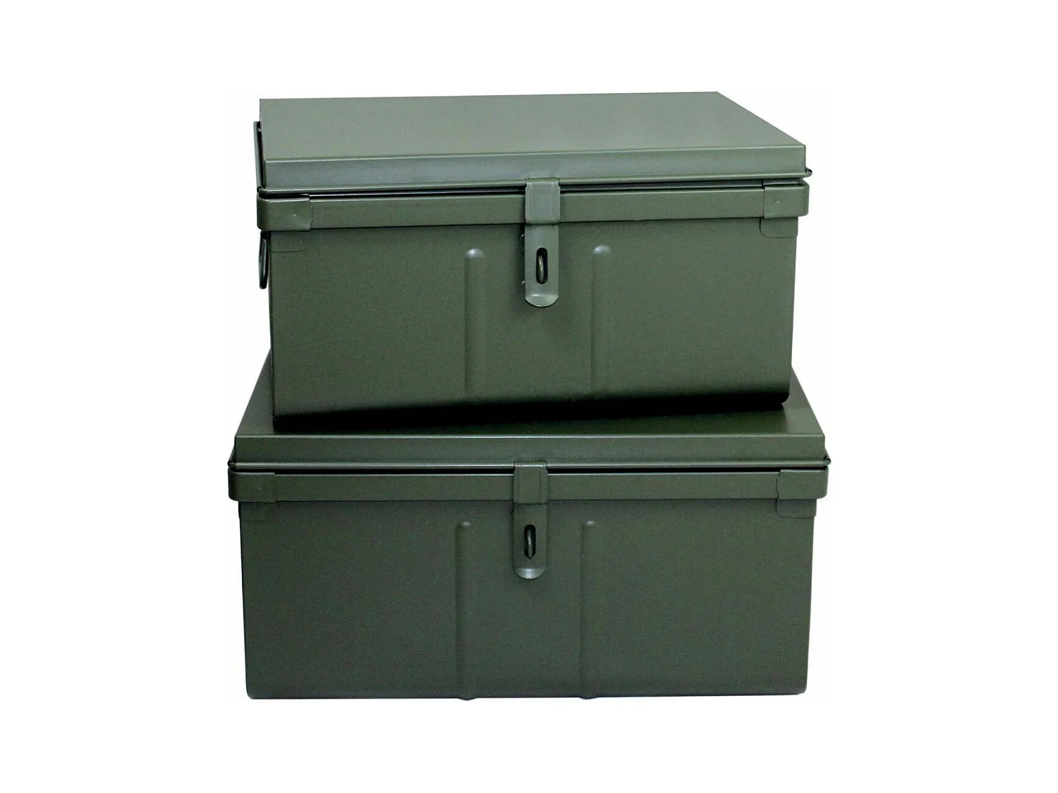 Lot de 2 coffres en métal Habitat