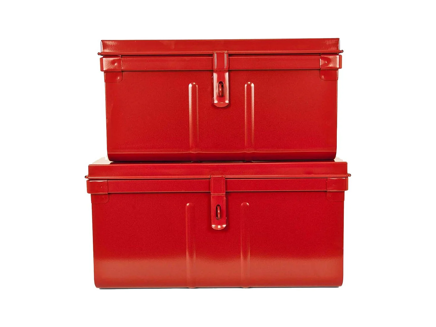 Lot de 2 coffres en métal Habitat