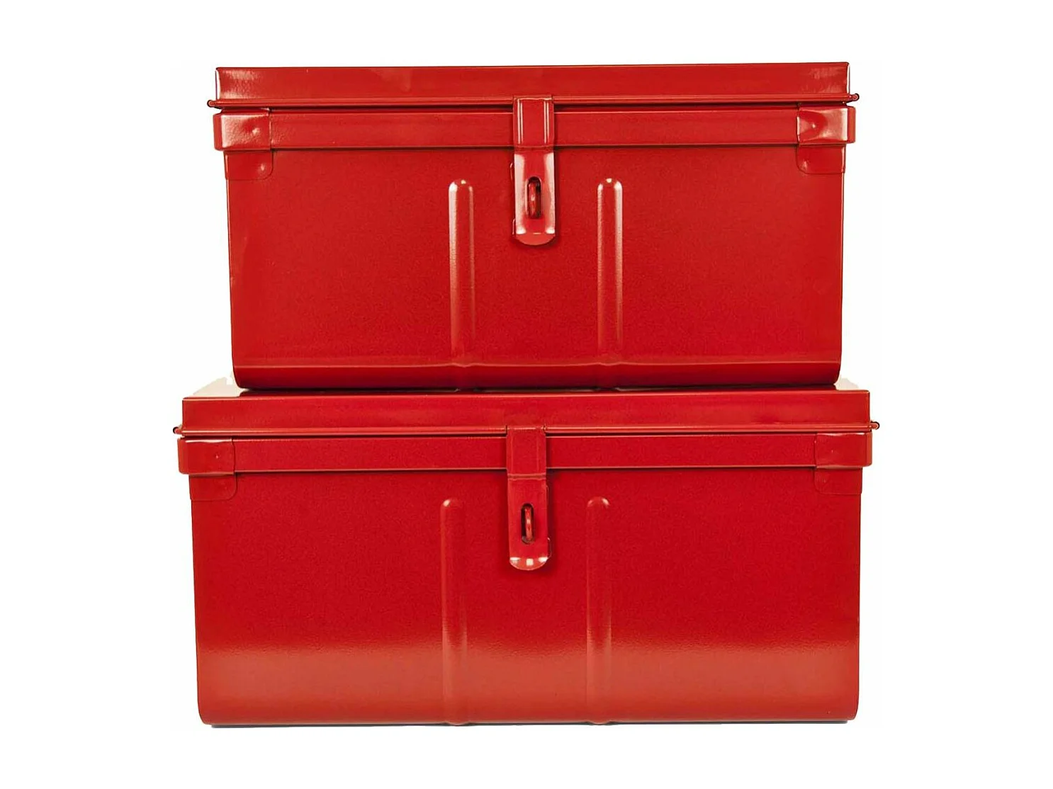 Lot de 2 coffres en métal Habitat