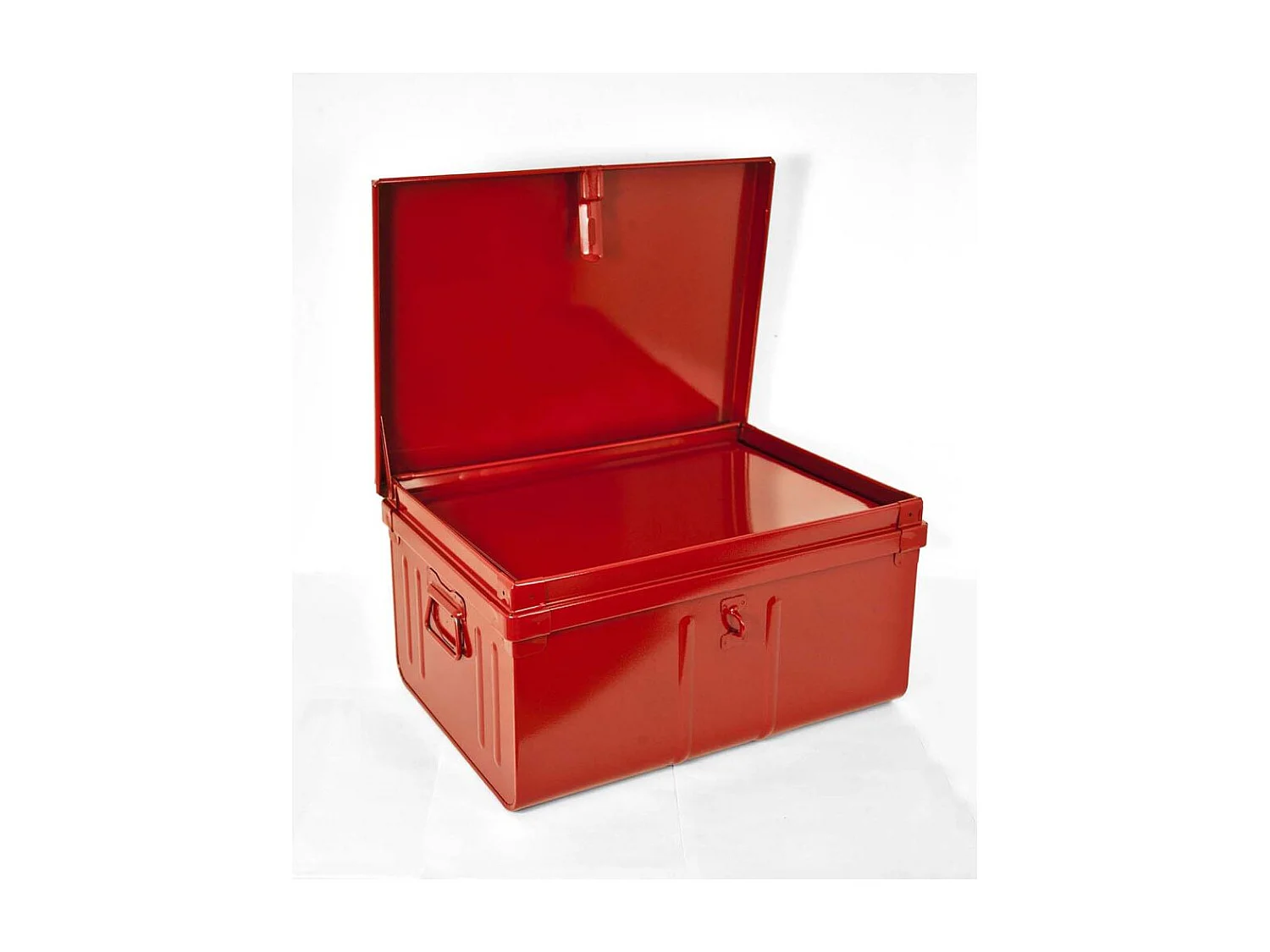 Lot de 2 malles de rangement en métal Habitat - Robustesse et élégance-Kaki