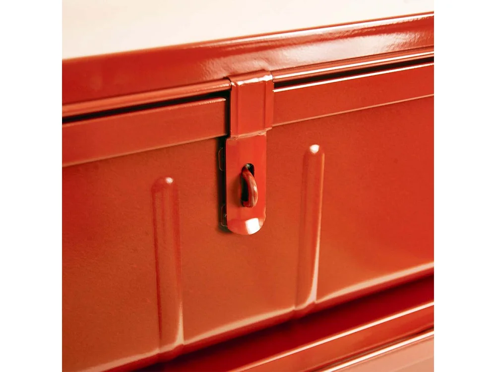 Lot de 2 malles de rangement en métal Habitat - Robustesse et élégance-Kaki