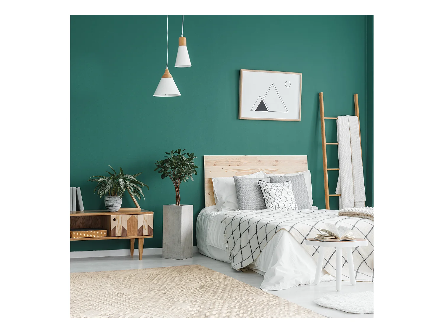 Tapis Motifs Graphiques 120x170cm Blanc