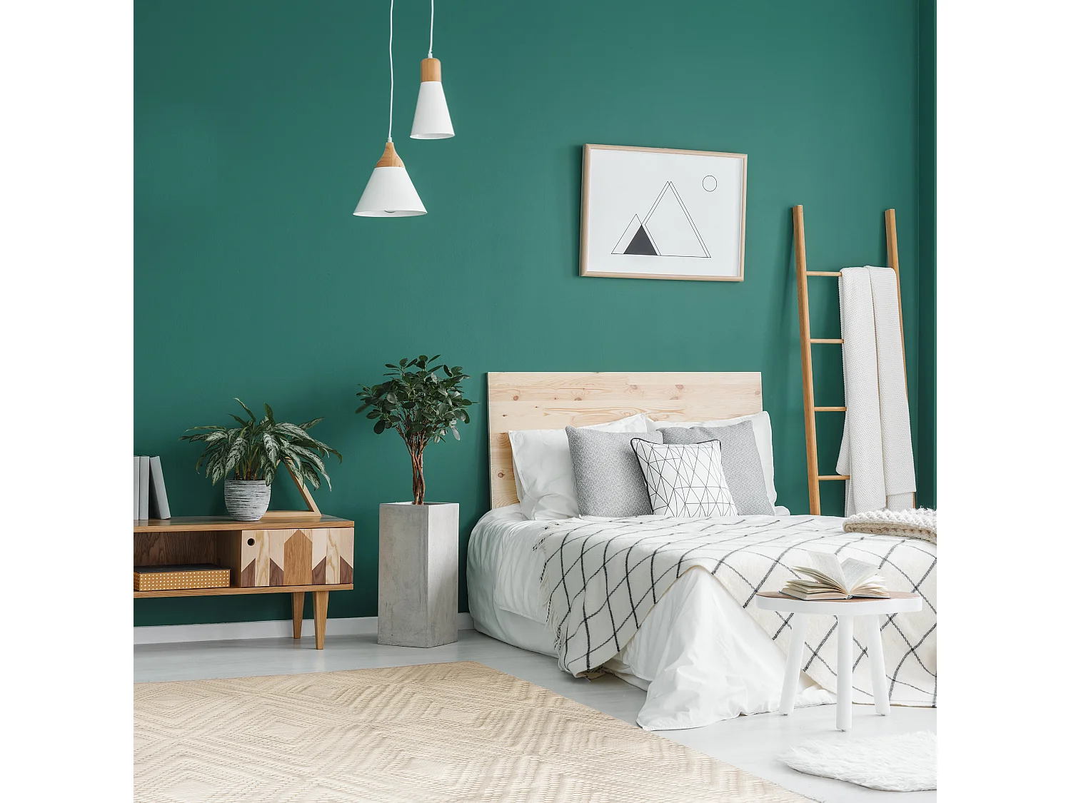 Tapis Motifs Graphiques 120x170cm Blanc