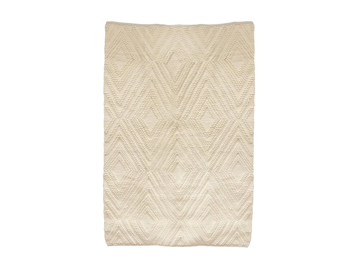 Tapis Motifs Graphiques 120x170cm Blanc