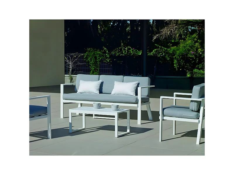 Juego de muebles de jardín de 5 plazas Azores