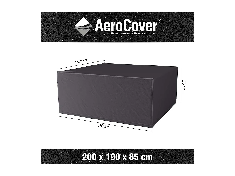 Housse de protection respirante pour table de jardin Pour table 200x190xH85 cm