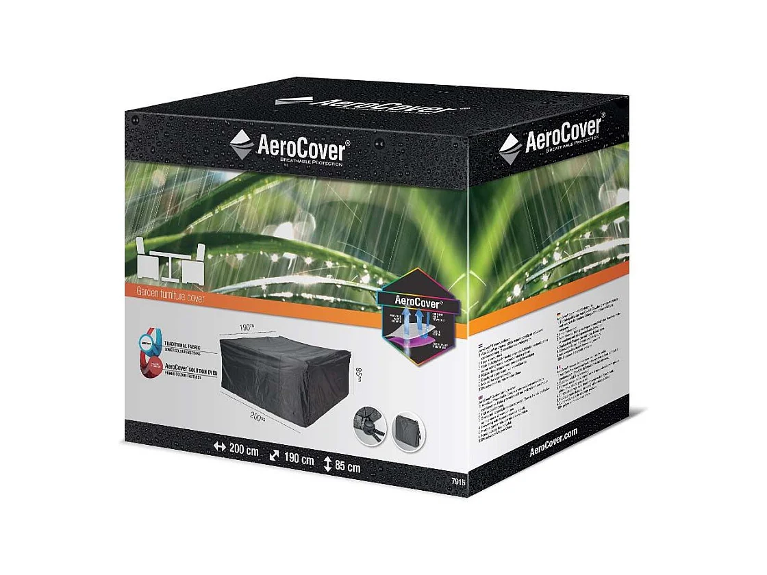 Housse de protection respirante pour table de jardin Pour table 200x190xH85 cm