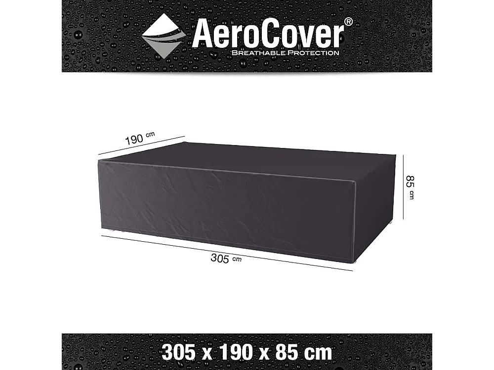 Housse de protection respirante pour table de jardin Pour table 305x190xH85 cm