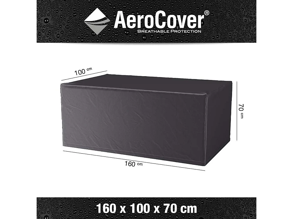 Housse de protection respirante pour table de jardin Pour table 160x100xH70 cm