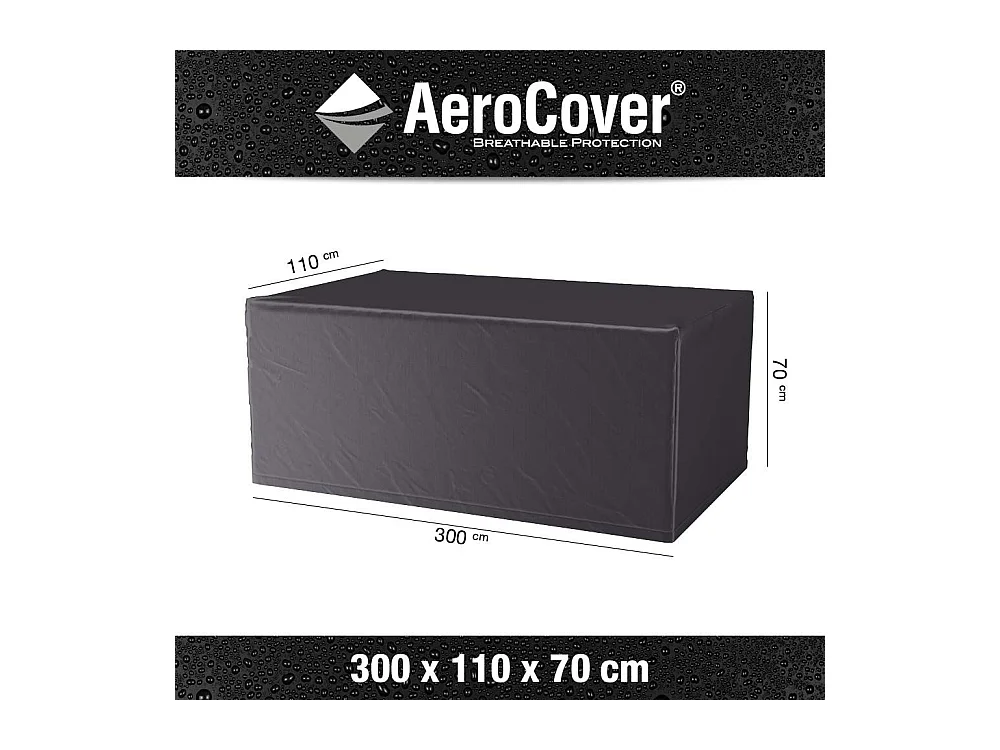 Housse de protection respirante pour table de jardin Pour table 300x110xH70 cm